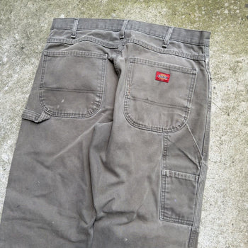 2000s DICKIES THRASHED REPAIRED FADED CANVAS WORK PANTS