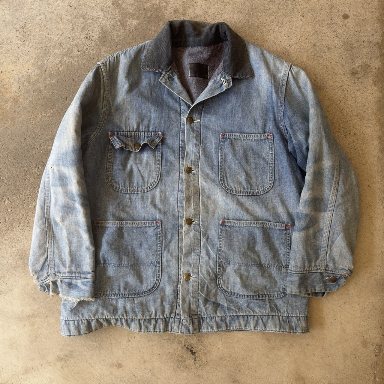 1970s SEARS WORK N' LEISURE THRASHED FADED WORK JACKET