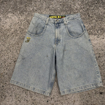 1990s Jnco Stinger Baggy Wide Skater Denim Jean Shorts