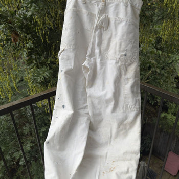 1980s Sears Faded Paint Splattered Carpenter Work Pants