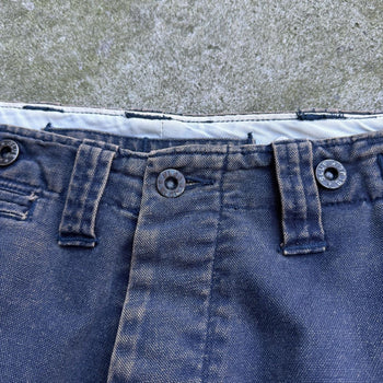 BLUE BLUE SEILIN WE NEVER CHANGE FADED CANVAS WORK PANTS