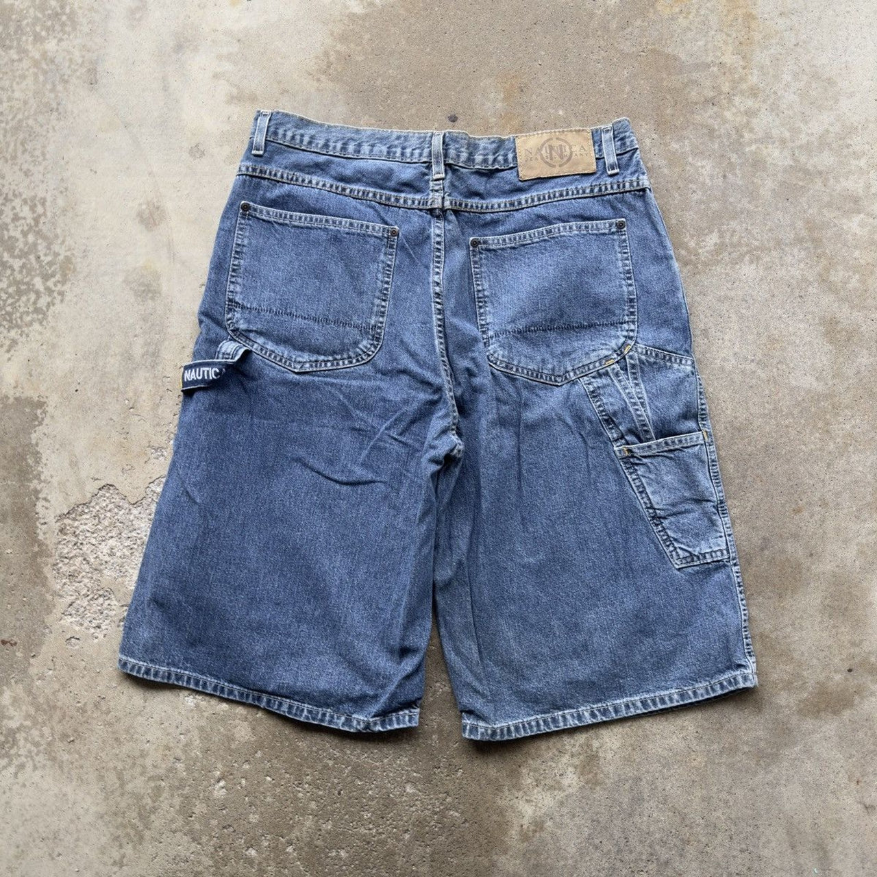 2000S Y2K NAUTICA BAGGY DENIM CARPENTER SKATER JEAN SHORTS