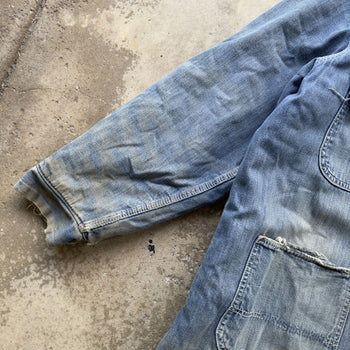 1970s THRASHED SEARS WORK ‘N LEISURE THRASHED DENIM CHORE COAT