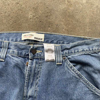 2000S FADED BAGGY LEVI'S WORKWEAR CARPENTER DENIM JEANS