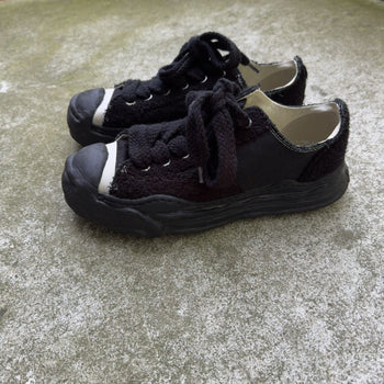 MAISON MIYHARA YASUHIRO OG HANK LOW BLACK WHITE SHOES