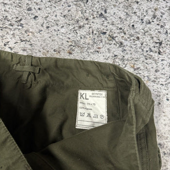 Pantalones cargo de lona de peso pesado del ejército holandés de los años 90