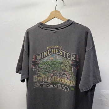 Vintage 1990s Harley Davidson Made in USA Faded Distressed Tee