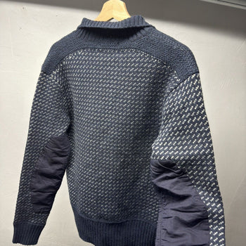 RRL Half Zip Wool Jacquard Knit Sweater Sample
