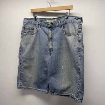 Vintage 2000s Levi's 569 Faded Distressed Baggy Denim Shorts