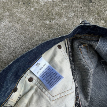 JEANS DE DENIM DESGASTADOS Y REPARADOS CON ORILLO DE POLO RALPH LAUREN