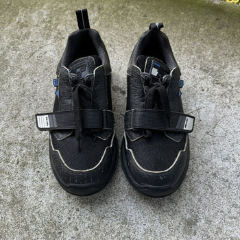 PRADA MECHANO LEATHER TRAINER SNEAKERS