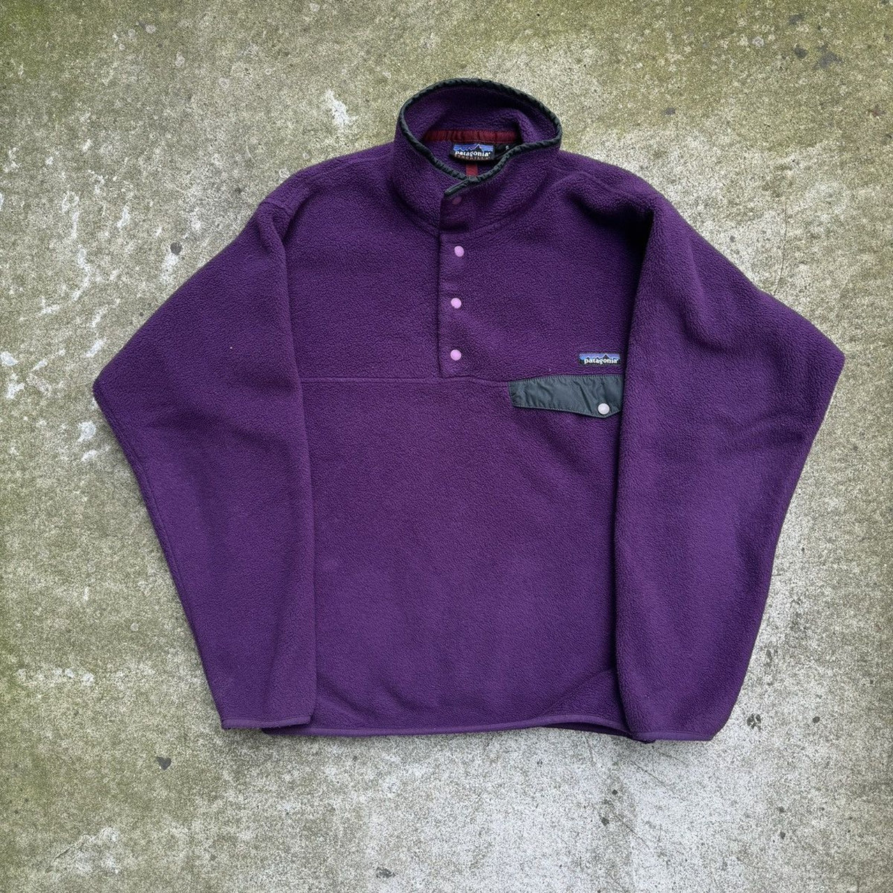 1990s/2000s PATAGONIA SYNCHILLA SNAP FLEECE PURPLE