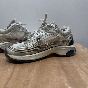 Chanel Fabricated & Laminated Silver White CC Runner