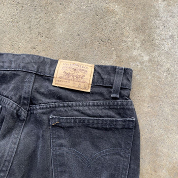 1990S LEVI'S 562 LOOSE FIT BAGGY DENIM BLACK SKATER JEANS