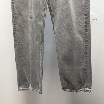 Vintage 1980s Levi's 501 Made in USA Faded Distressed Grey Jeans