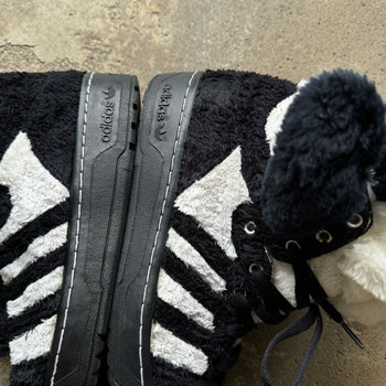 JEREMY SCOTT ADIDAS 2011 PANDA BEAR HIGH TOP SNEAKERS