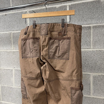 2000s Abercrombie & Fitch Brown Cargo Pants