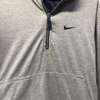 Vintage 2000s Nike Reversible Black Nylon Cotton Windbreaker Jacket