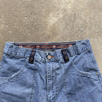 1990S/2000S Y2K PACO JEANS BAGGY DENIM FADED SKATER JEAN SHORTS