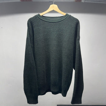 1990s Dark Green Acrylic Sweater