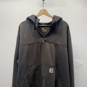 Carhartt Thrashed Faded Distressed Zip Hoodie