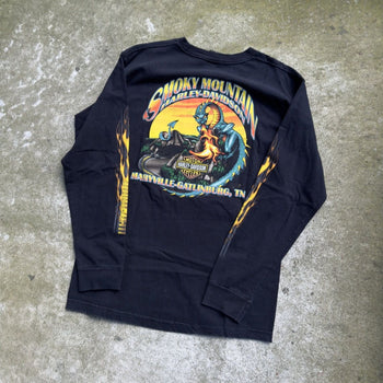 2000S HARLEY DAVIDSON EAGLE FLAME LONGSLEEVE TEE