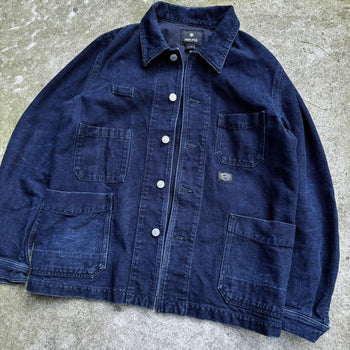 SNOW PEAK INDIGO DENIM OKAYAMA OX WORK JACKET CHORE COAT