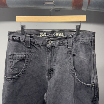 JNCO Big Rig Faded Black Denim Skater Y2K Jeans