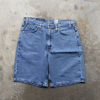 1990S LEVI’S 550 ORANGE TAB DENIM JEAN SHORTS JORTS