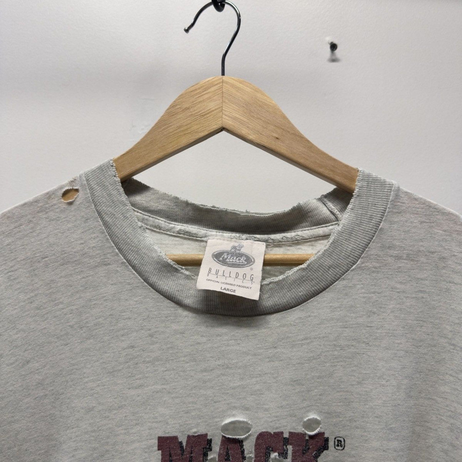 Vintage 1990s Mack Tough Faded Distressed Tee