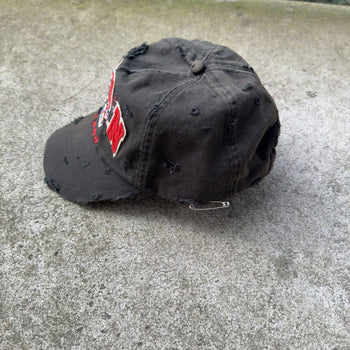 2000s Thrashed Faded Distressed London Grunge Hat