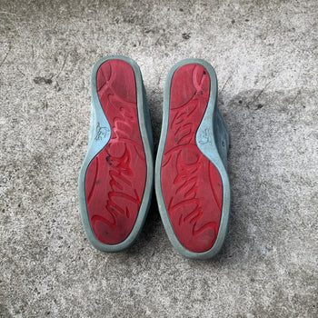 Christian Louboutin Baby Blue Louis Junior Spike Low Top