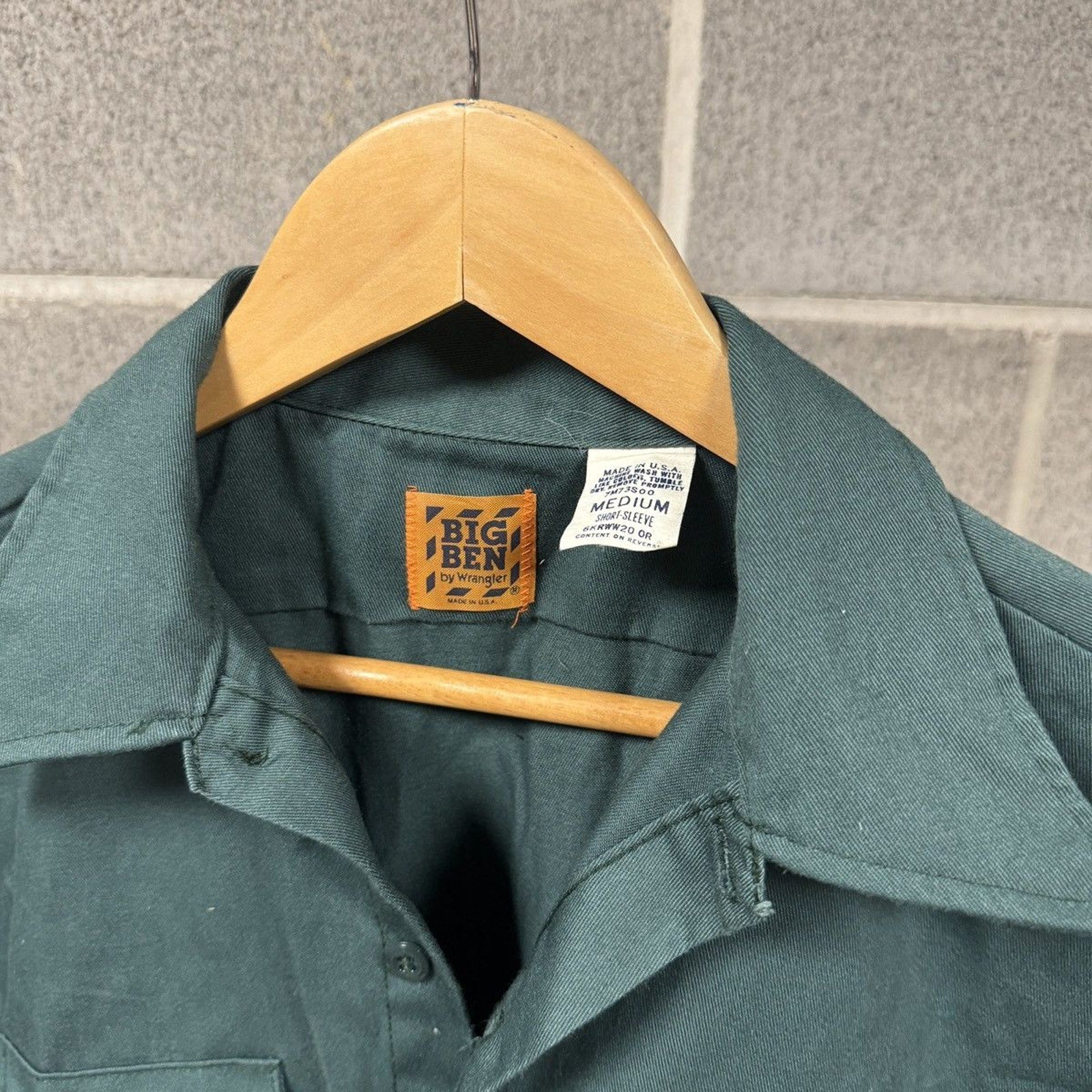 1990s Big Ben Garage Grey Mechanic Work Shirt