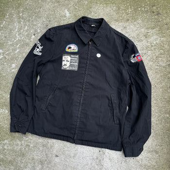 1980s GRUNGE CUSTOM FADED PATCH WORK JACKET