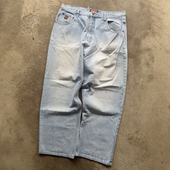 1990S/2000S Y2K BAGGY FADED TEXAS TUFF DENIM SKATER JEANS