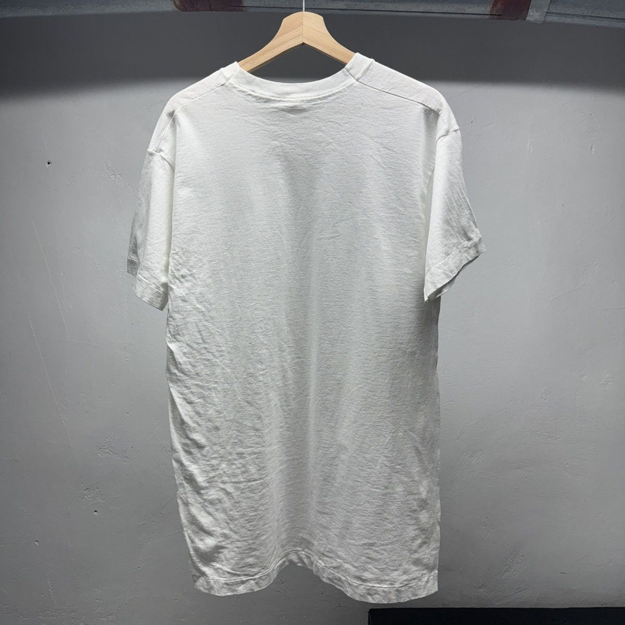 1990s Faded Blank White Tee
