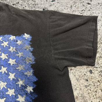 1990s Thrashed Faded American Flag Tee