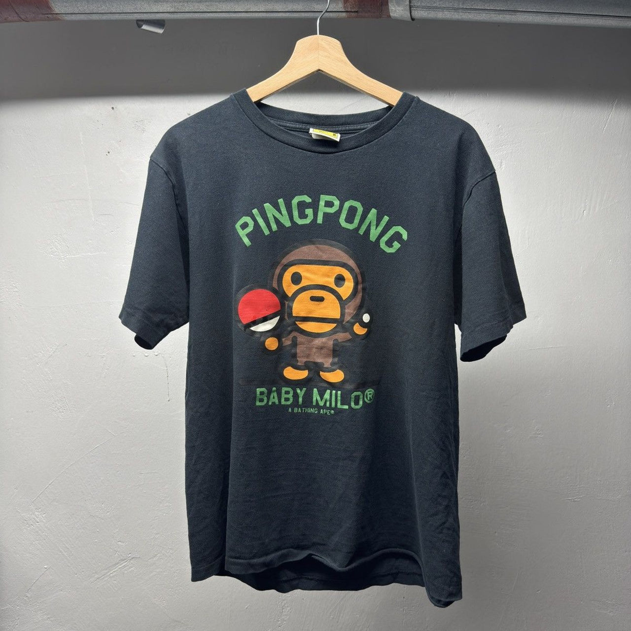 2000s Bape Baby Milo Ping Pong Tee Faded