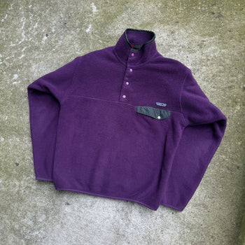 1990s/2000s PATAGONIA SYNCHILLA SNAP FLEECE PURPLE