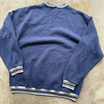 1990s WILSON ATHELTICS FADED BLUE LOGO CREWNECK