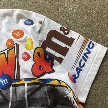 1990s NASCAR M&M'S ERNIE IRVAN ALL OVER PRINT TEE