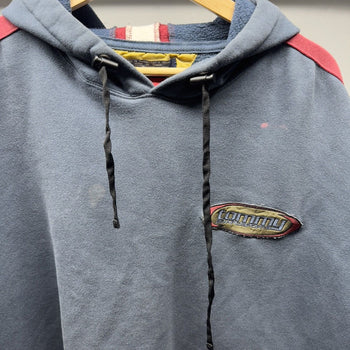 1990s Tommy Hilfiger Boardsports Hoodie Thrashed Faded