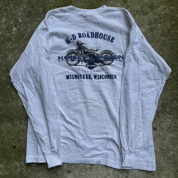 2000S HARLEY DAVIDSON ROAD HOUSE METAL FLAME LONGSLEEVE TEE