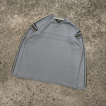 Camiseta de manga larga de algodón grueso acanalado con rayas Y2K de los años 2000