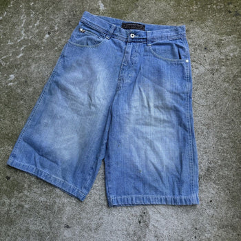 2000S Y2K BAGGY SOUTHPOLE DENIM SKATER JEAN SHORTS JORTS