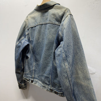 Vintage 1980s Levi's Faded Distressed Denim Trucker Jacket