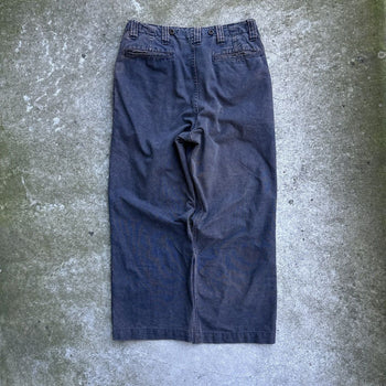 BLUE BLUE SEILIN WE NEVER CHANGE FADED CANVAS WORK PANTS