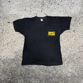 Camiseta fina de papel descolorida de Boot Hill Saloon de los años 80