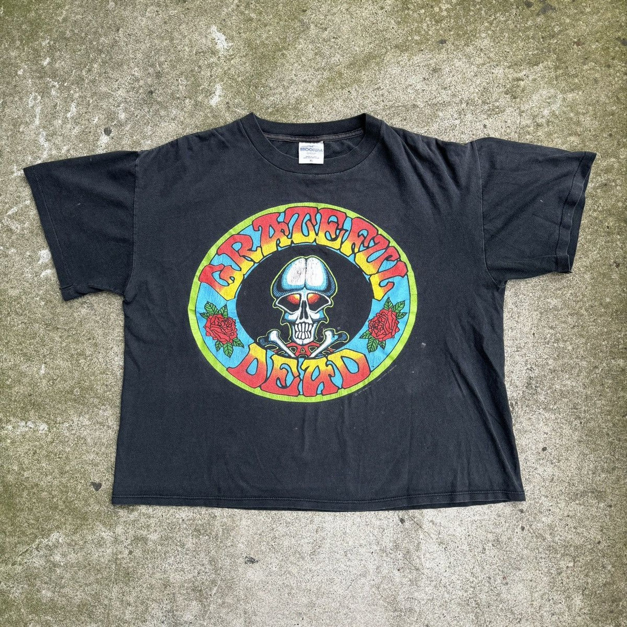 1990s GRATEFUL DEAD FADED SKULL TEE