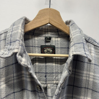 Vintage 2000s Faded Plaid Flannel Shirt